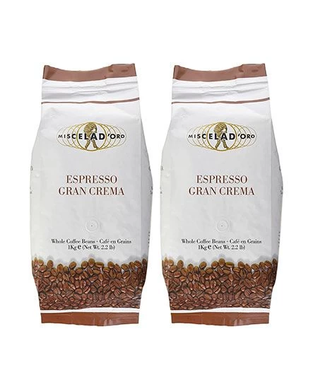 Miscela D'Oro Gran Crema Espresso Beans, 2/2.2 Lb Bags 3 Miscela D'Oro Gran Crema Espresso Beans, 2/2.2 Lb Bags