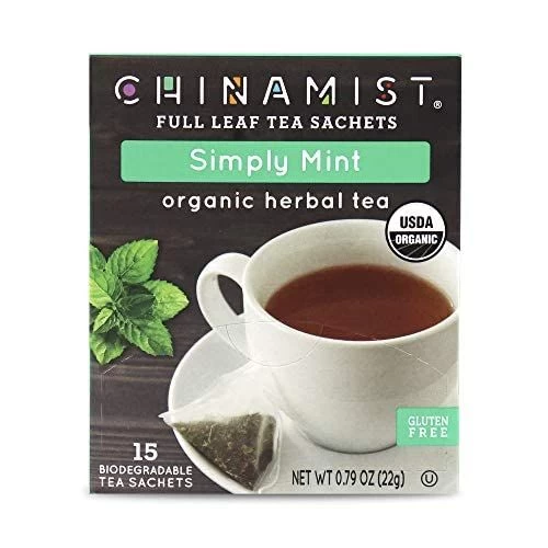 China Mist - Simply Mint Herbal Full Leaf Tea Sachet, 15 Count Box - Biodegradable And Individually Wrapped (6 Pack) 6 China Mist - Simply Mint Herbal Full Leaf Tea Sachet, 15 Count Box - Biodegradable And Individually Wrapped (6 Pack) - Image 4