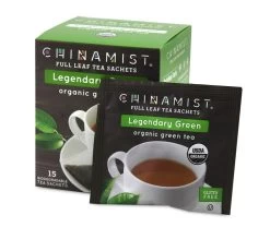 China Mist - Legendary Green Organic Black Full Leaf Tea Sachet, 4 Boxes 15 Count -Optimal Coffee Shop 6p 209 cm legendarygreen 15ct b 1 1