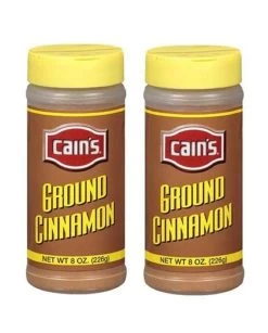 Cain's Ground Cinnamon (2 Bottle/8 Oz Each)