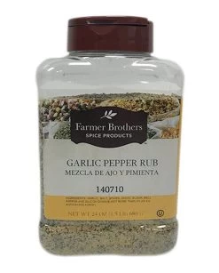 Farmer Brothers Garlic Pepper Rub (1 Bottle/1.5 Lb)