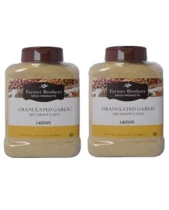 Farmer Brothers Granulated Garlic (2 Bottles/1.5 Lb Ea.)