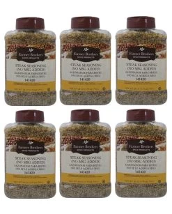 Farmer Brothers Steak Seasoning (6 Bottles/28 Oz Ea.)
