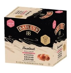 Baileys Bailey's, Hazelnut Irish Cream Flavored Coffee, 4/18 Single Serve Cups 6 Baileys Bailey's, Hazelnut Irish Cream Flavored Coffee, 4/18 Single Serve Cups -Optimal Coffee Shop baileys hazelnut irish cream flavored coffee 18 single serve cups 1
