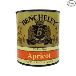 Bencheley Apricot Tea, 25 Tea Bags (1.46 Oz) -Optimal Coffee Shop bencheley apricot tea1 1