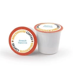 Brickhouse Single Serve Coffee, French Vanilla, 72 Count -Optimal Coffee Shop brickhouse french vanilla single serve cups 12 cnt