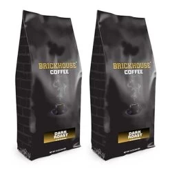 Brickhouse Ground Coffee, Dark Roast, 2/12 Oz Bags
