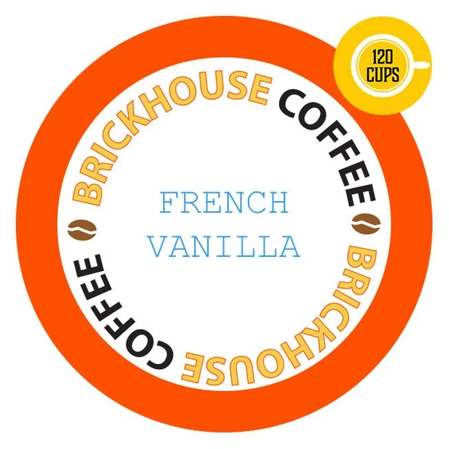 Brickhouse Single Serve Coffee, French Vanilla, 120 Count 3 Brickhouse Single Serve Coffee, French Vanilla, 120 Count