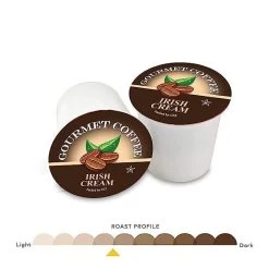 Caffe Noir Gourmet Coffee Irish Cream, Single Serve Beverage Cups, 6 Box 12 Count Each -Optimal Coffee Shop caffenoiririshcream 1