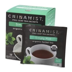 China Mist - Simply Mint Herbal Full Leaf Tea Sachet, 15 Count Box - Biodegradable And Individually Wrapped (6 Pack) 9 China Mist - Simply Mint Herbal Full Leaf Tea Sachet, 15 Count Box - Biodegradable And Individually Wrapped (6 Pack) -Optimal Coffee Shop china mist simply mint herbal full leaf tea sachet 15 count box 1