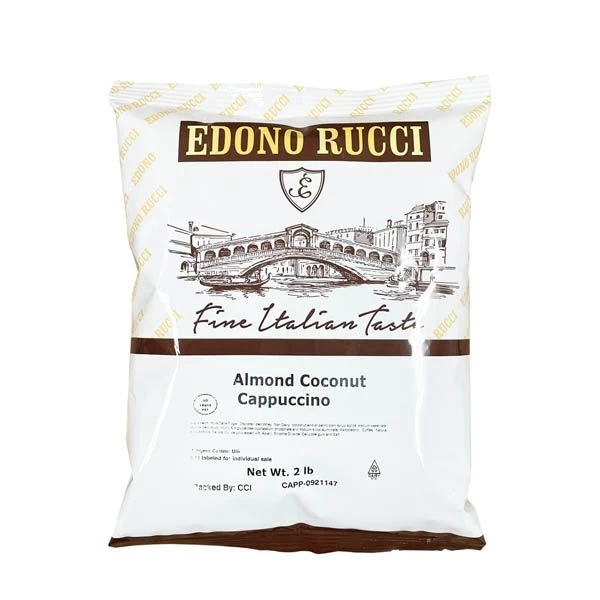 Edono Rucci Almond Coconut Powdered Cappuccino Mix, 4 Bags( 2 Lbs Each) 4 Edono Rucci Almond Coconut Powdered Cappuccino Mix, 4 Bags( 2 Lbs Each) - Image 2