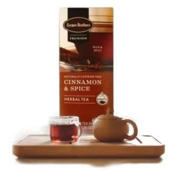 Farmer Brothers Premium: Cinnamon Hot Tea, 6/25 Ct Tea Boxes -Optimal Coffee Shop fbcinnamonspice 2