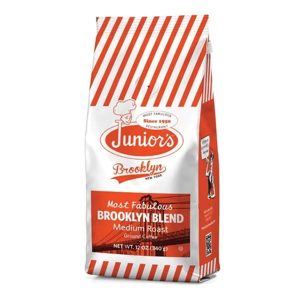 Junior's Most Fabulous Brooklyn Blend, Medium Roast Ground Coffee, 6/12 Oz Bags 4 Junior's Most Fabulous Brooklyn Blend, Medium Roast Ground Coffee, 6/12 Oz Bags - Image 2