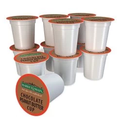 Market & Main Chocolate Peanut Butter Single Serve Coffee Cups, 6 Box (72 Cups) -Optimal Coffee Shop market main chocolate peanut butter cup ground coffee single serve cups 1box 12cups1