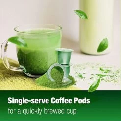 Matcha De Aroma - Green Tea Latte Single Serve Pods (Cinnamon Chai) -Optimal Coffee Shop matcha de aroma green tea latte single serve pods creamy matcha02 1