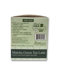 Matcha Green Tea Latte Single Serve K Cups 48 Cups Sweet Tea Latte -Optimal Coffee Shop matcha green tea latte single serve k cups 12 cups sweet tea latte 02 2nd 1 1